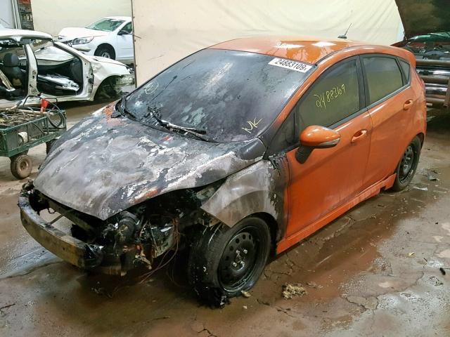 3FADP4GX0HM142953 - 2017 FORD FIESTA ST ORANGE photo 2