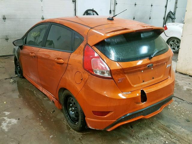 3FADP4GX0HM142953 - 2017 FORD FIESTA ST ORANGE photo 3