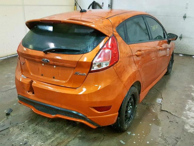 3FADP4GX0HM142953 - 2017 FORD FIESTA ST ORANGE photo 4