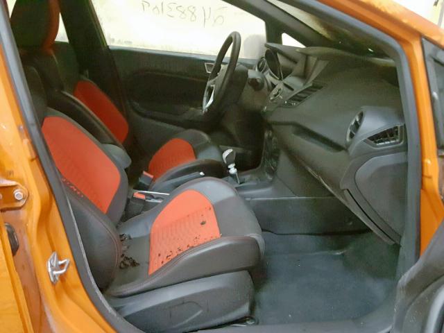 3FADP4GX0HM142953 - 2017 FORD FIESTA ST ORANGE photo 5