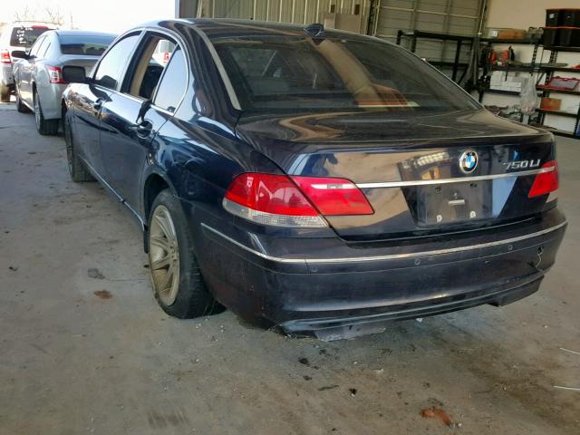 WBAHN83556DT63936 - 2006 BMW 750 LI BLUE photo 3