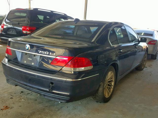 WBAHN83556DT63936 - 2006 BMW 750 LI BLUE photo 4