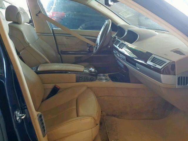 WBAHN83556DT63936 - 2006 BMW 750 LI BLUE photo 5