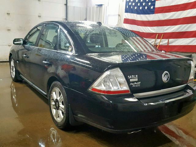 1MEHM42W58G607416 - 2008 MERCURY SABLE PREM BLACK photo 3