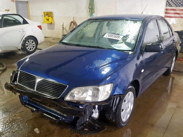 JA3AJ26E93U089949 - 2003 MITSUBISHI LANCER ES BLUE photo 2