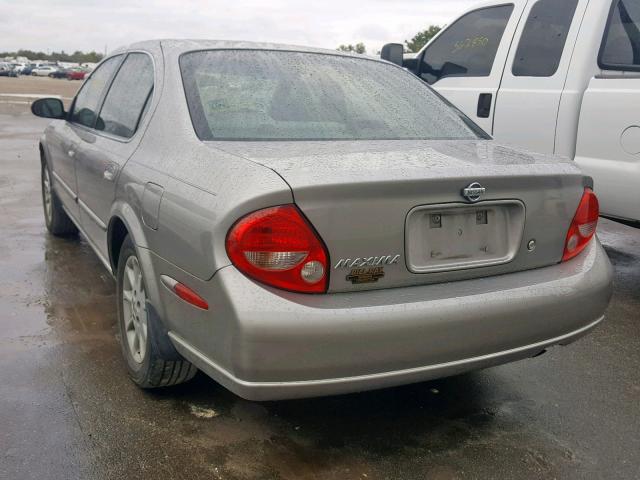 JN1CA31D01T804766 - 2001 NISSAN MAXIMA GXE GOLD photo 3