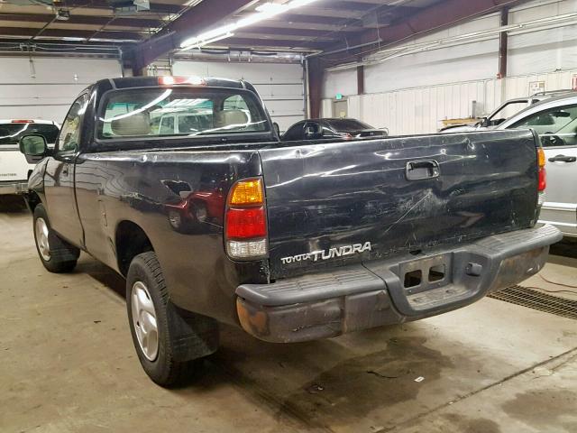 5TBJN32121S206733 - 2001 TOYOTA TUNDRA BLACK photo 3