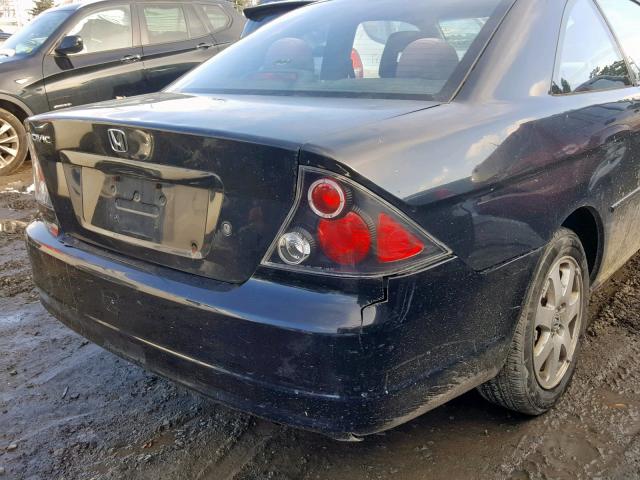 1HGEM21993L075481 - 2003 HONDA CIVIC EX BLACK photo 9