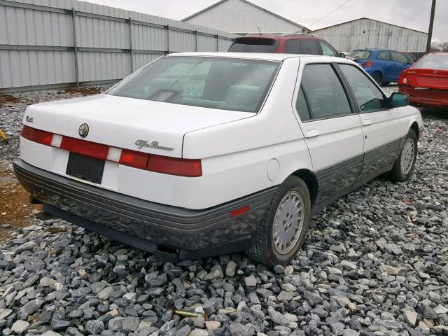 ZAREA33A0M6208140 - 1991 ALFA ROMEO 164 WHITE photo 4