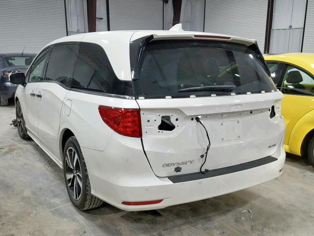 5FNRL6H90JB112059 - 2018 HONDA ODYSSEY EL WHITE photo 3