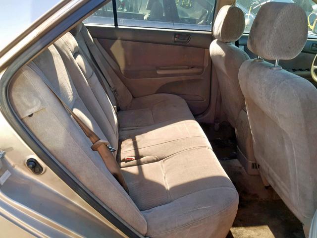 JTDBE32K020054461 - 2002 TOYOTA CAMRY LE GOLD photo 6