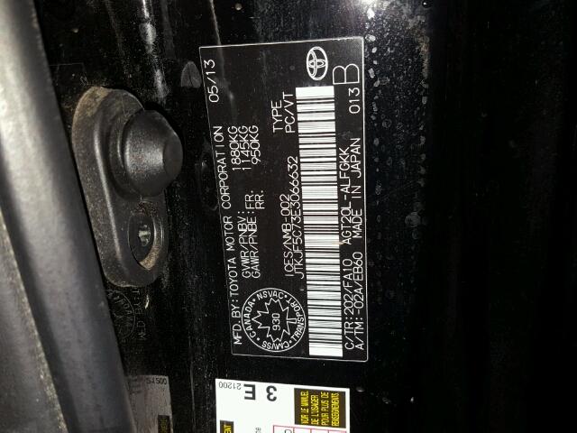 JTKJF5C73E3066632 - 2014 TOYOTA SCION TC 黑色 照片 10