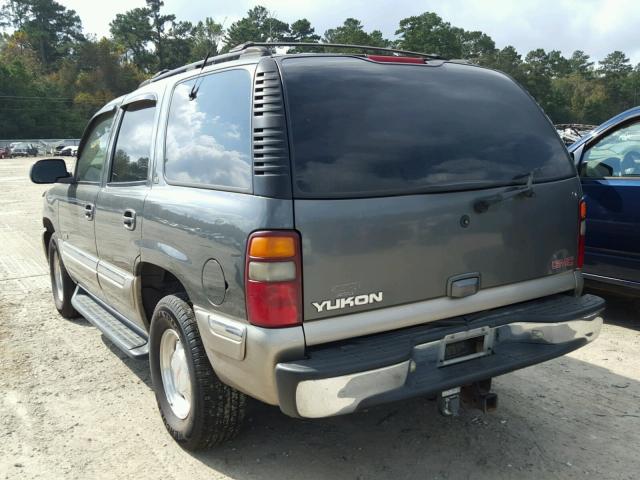 1GKEC13T11R223156 - 2001 GMC YUKON GRAY photo 3