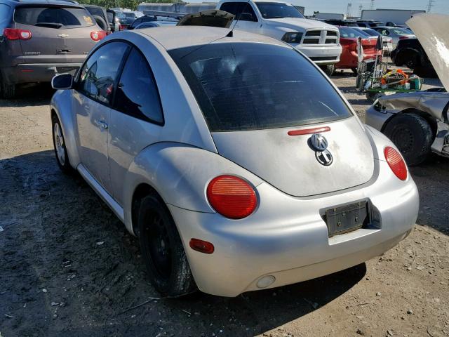 3VWCB21C71M457573 - 2001 VOLKSWAGEN NEW BEETLE ვერცხლისფერი ფოტო 3