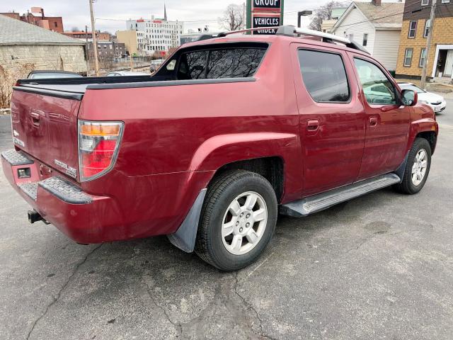 2HJYK16526H504328 - 2006 HONDA RIDGELINE RED photo 5