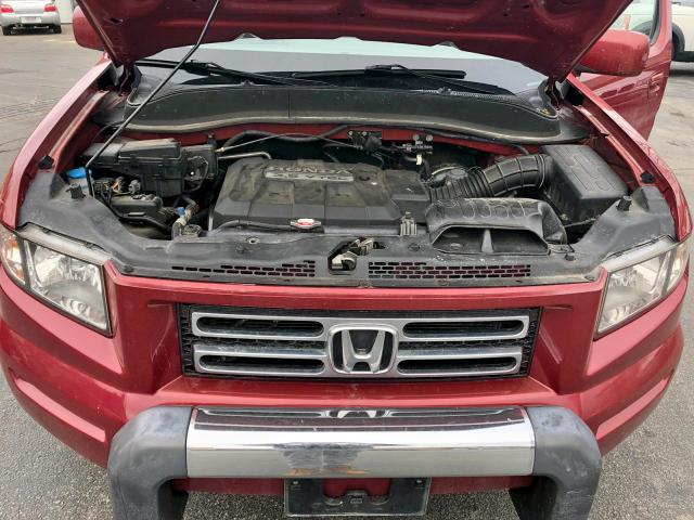 2HJYK16526H504328 - 2006 HONDA RIDGELINE RED photo 9