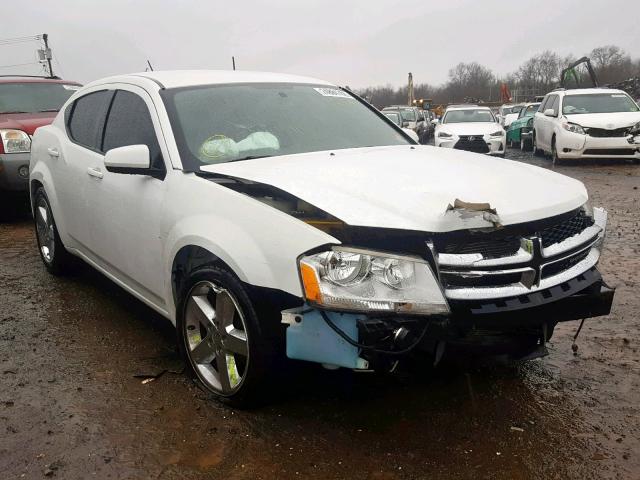 1B3BD2FG7BN549120 - 2011 DODGE AVENGER LU WHITE photo 1