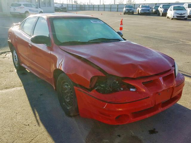 1G2NF52E34C257429 - 2004 PONTIAC GRAND AM S RED photo 1