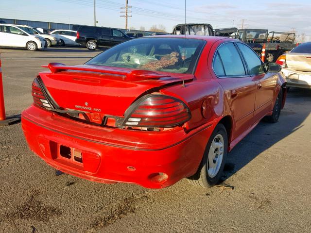 1G2NF52E34C257429 - 2004 PONTIAC GRAND AM S RED photo 4