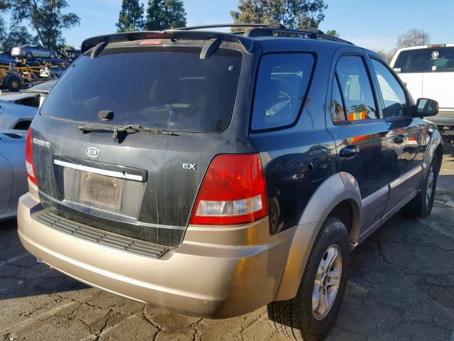 KNDJD733355340647 - 2005 KIA SORENTO EX BLACK photo 4