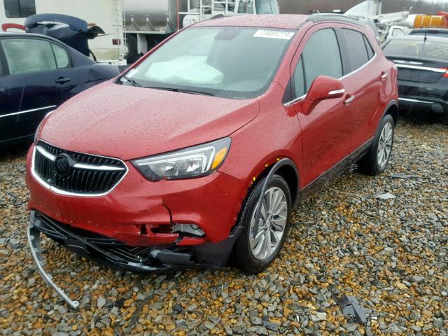 KL4CJASB6JB689377 - 2018 BUICK ENCORE PRE BURGUNDY photo 2