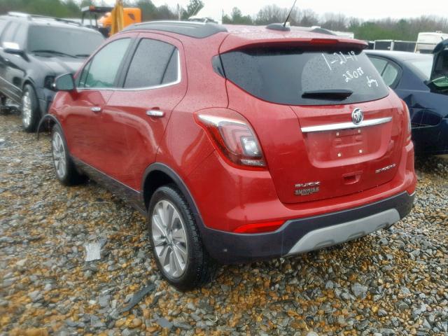 KL4CJASB6JB689377 - 2018 BUICK ENCORE PRE BURGUNDY photo 3