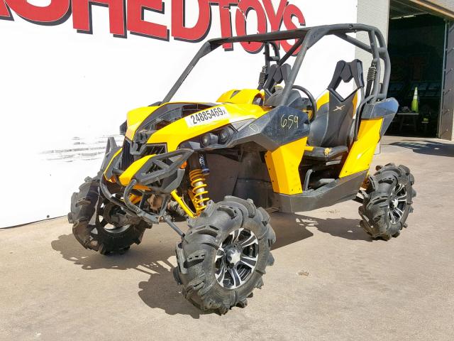 3JBPWAP20FJ000326 - 2015 CAN-AM MAVERICK 1 YELLOW photo 4