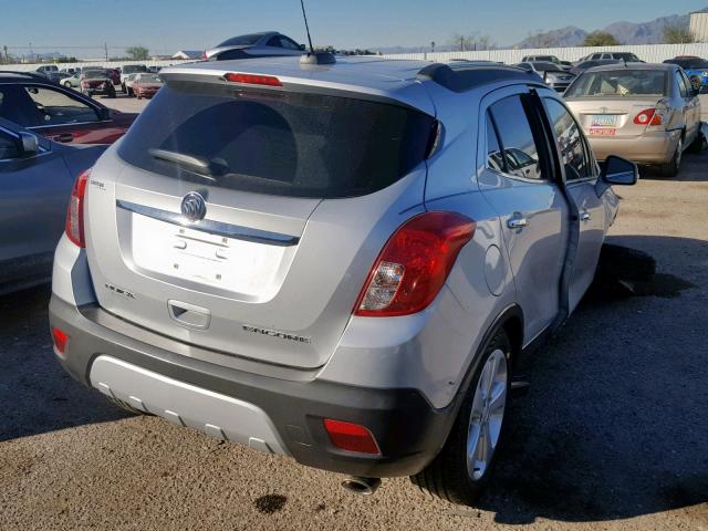 KL4CJASB5FB075203 - 2015 BUICK ENCORE SILVER photo 4