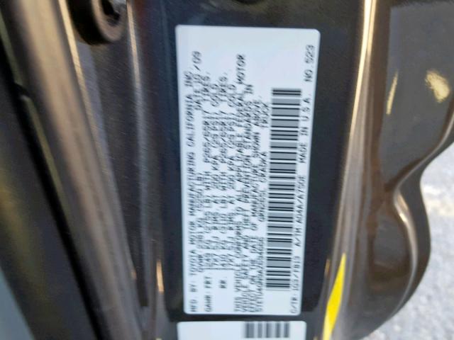 5TETU4GN9AZ694666 - 2010 TOYOTA TACOMA PRE GRAY photo 10