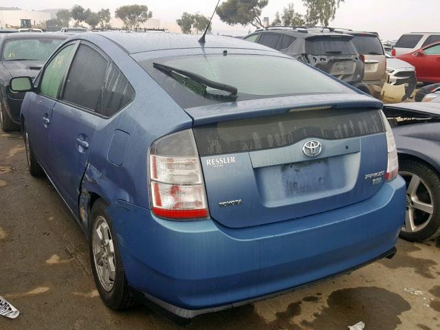 JTDKB20U157054648 - 2005 TOYOTA PRIUS BLUE photo 3