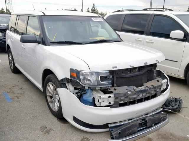 2FMGK5B86DBD03244 - 2013 FORD FLEX SE WHITE photo 1