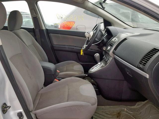 3N1AB6AP5CL703388 - 2012 NISSAN SENTRA 2.0 SILVER photo 5