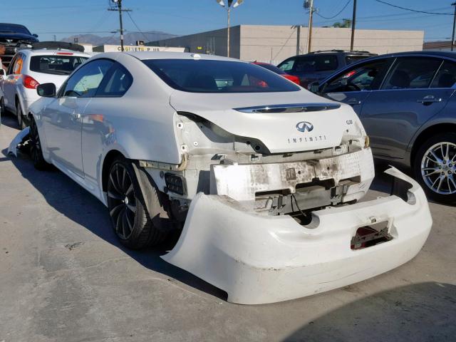 JN1CV6EK2AM102828 - 2010 INFINITI G37 BASE WHITE photo 3