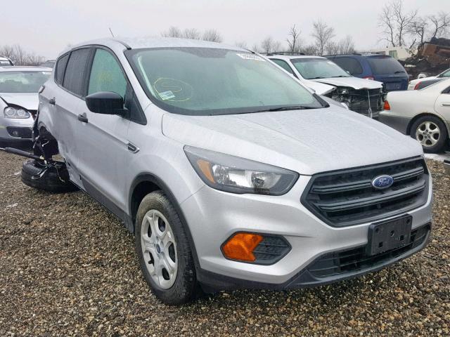 1FMCU0F72JUA28359 - 2018 FORD ESCAPE S SILVER photo 1