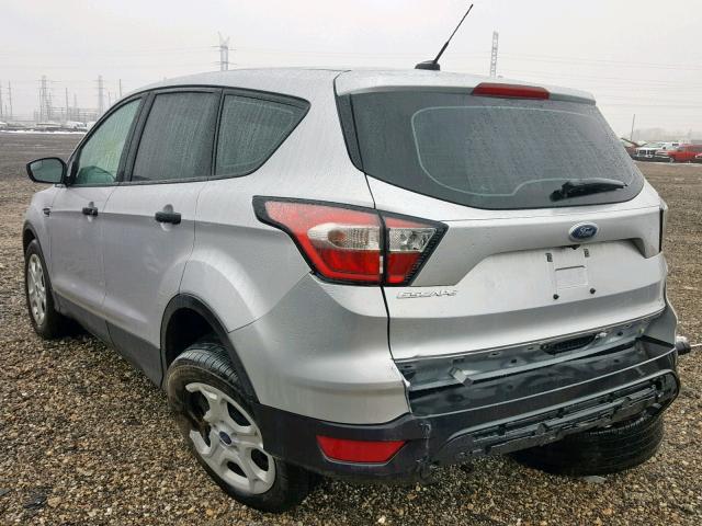 1FMCU0F72JUA28359 - 2018 FORD ESCAPE S SILVER photo 3