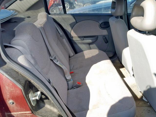 1G8AF52F43Z190039 - 2003 SATURN ION LEVEL MAROON photo 6