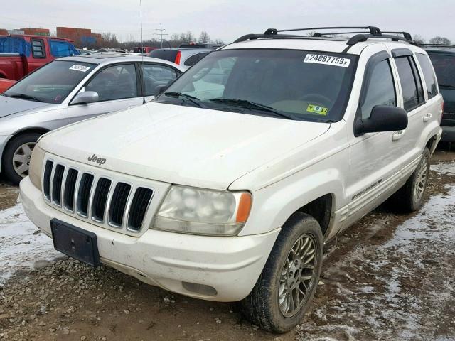 1J8GW58N03C583837 - 2003 JEEP GRAND CHER WHITE photo 2