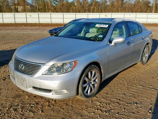 JTHBL46F475046221 - 2007 LEXUS LS 460 SILVER photo 2