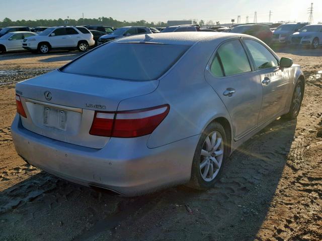 JTHBL46F475046221 - 2007 LEXUS LS 460 SILVER photo 4