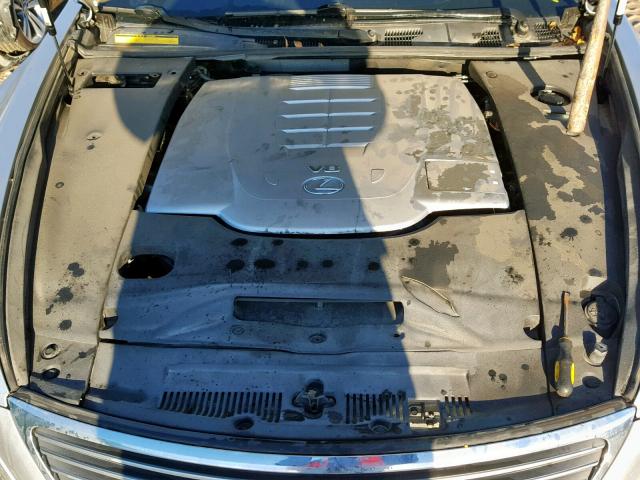 JTHBL46F475046221 - 2007 LEXUS LS 460 SILVER photo 7