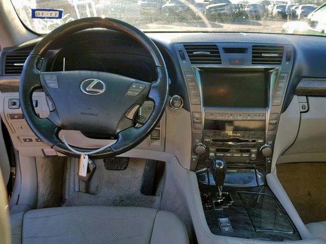 JTHBL46F475046221 - 2007 LEXUS LS 460 SILVER photo 9