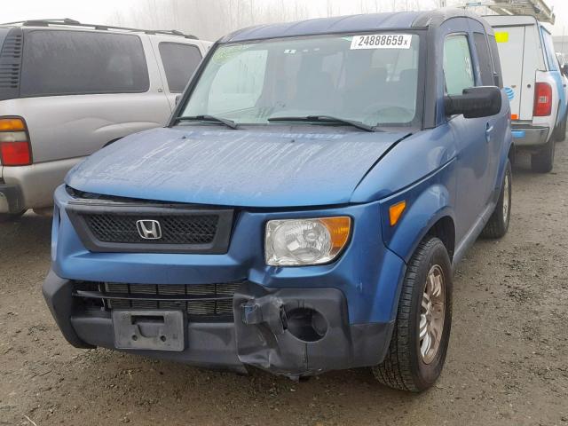 5J6YH28776L000412 - 2006 HONDA ELEMENT EX BLUE photo 2