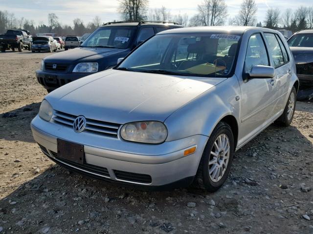 9BWGL61J954003923 - 2005 VOLKSWAGEN GOLF GLS SILVER photo 2