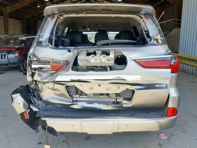 JTJHY7AX9G4202951 - 2016 LEXUS LX 570 SILVER photo 9