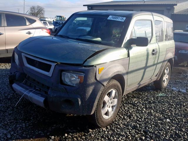 5J6YH18684L008940 - 2004 HONDA ELEMENT EX GREEN photo 2