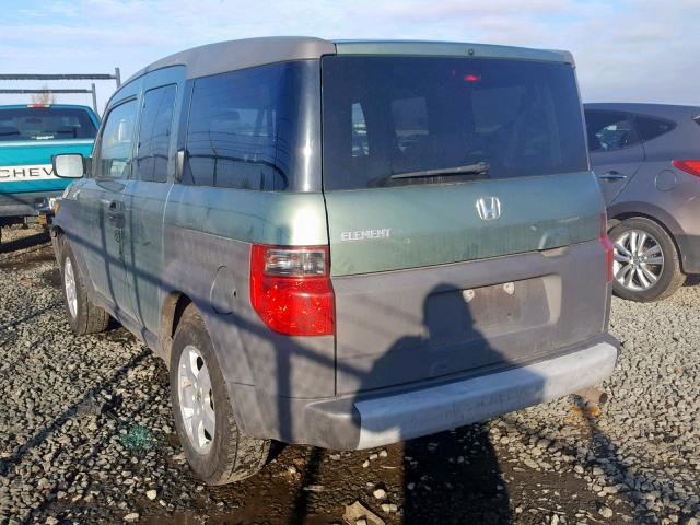 5J6YH18684L008940 - 2004 HONDA ELEMENT EX GREEN photo 3