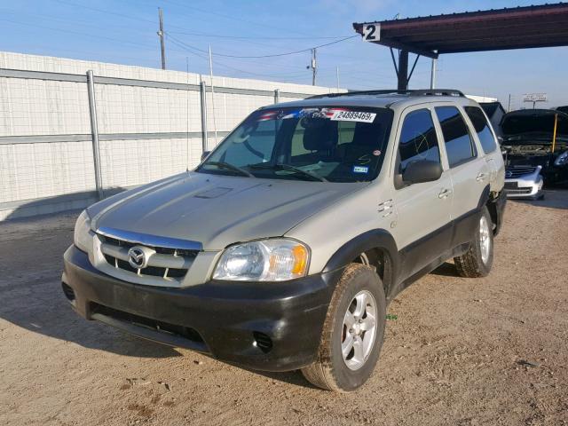 4F2YZ02Z85KM55517 - 2005 MAZDA TRIBUTE I TAN photo 2