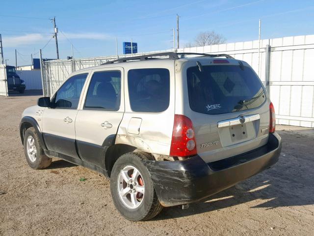 4F2YZ02Z85KM55517 - 2005 MAZDA TRIBUTE I TAN photo 3