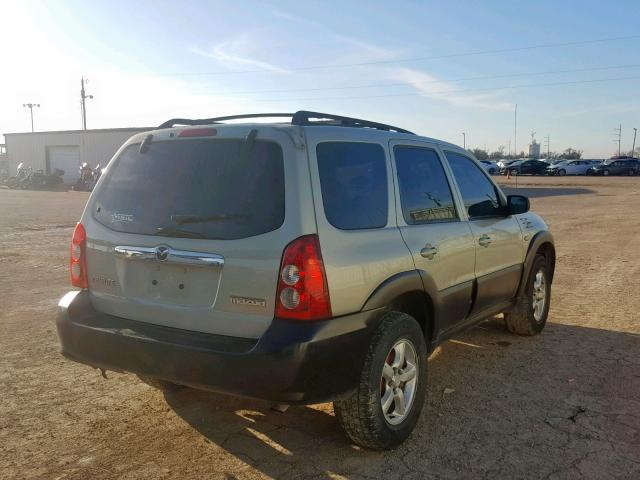 4F2YZ02Z85KM55517 - 2005 MAZDA TRIBUTE I TAN photo 4