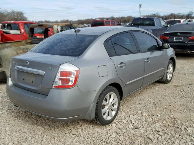 3N1AB6APXAL720149 - 2010 NISSAN SENTRA 2.0 SILVER photo 4